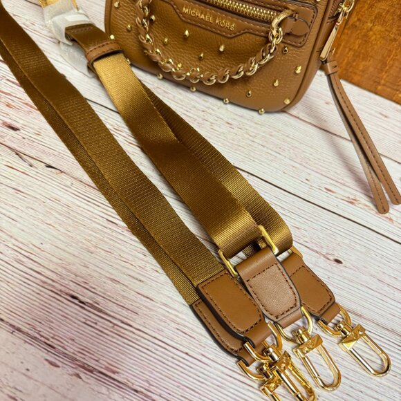 MICHAEL KORS Elliot Extra Small Leather Convertible Messenger Backpack - Picture 3 of 5